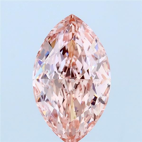 2.03ct Marquise FANCY VIVID PINK VS2 Lab Created Diamond