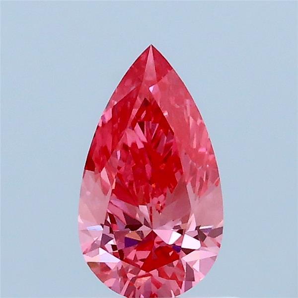 0.57ct Pear FANCY VIVID PINK VVS2 Lab Created Diamond