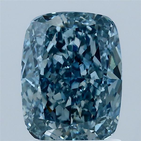 2.04ct Cushion FANCY VIVID BLUE VS1 Lab Created Diamond