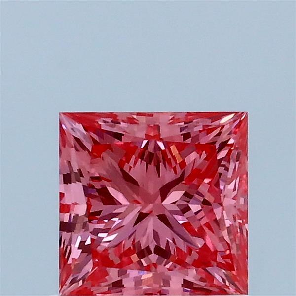 1ct Princess FANCY VIVID PINK VVS2 Lab Created Diamond