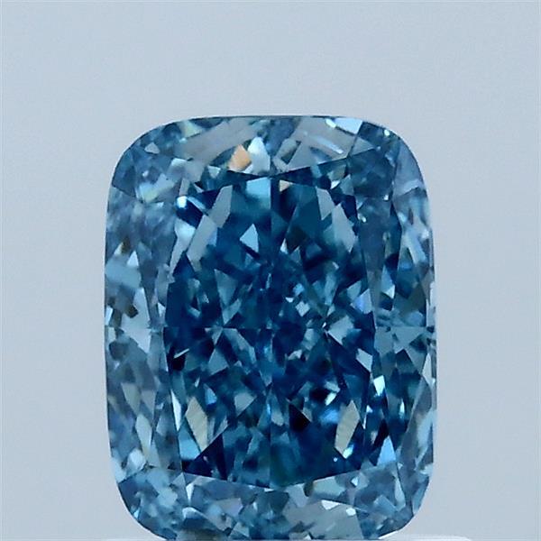 1.07ct Cushion FANCY VIVID BLUE VS1 Lab Created Diamond