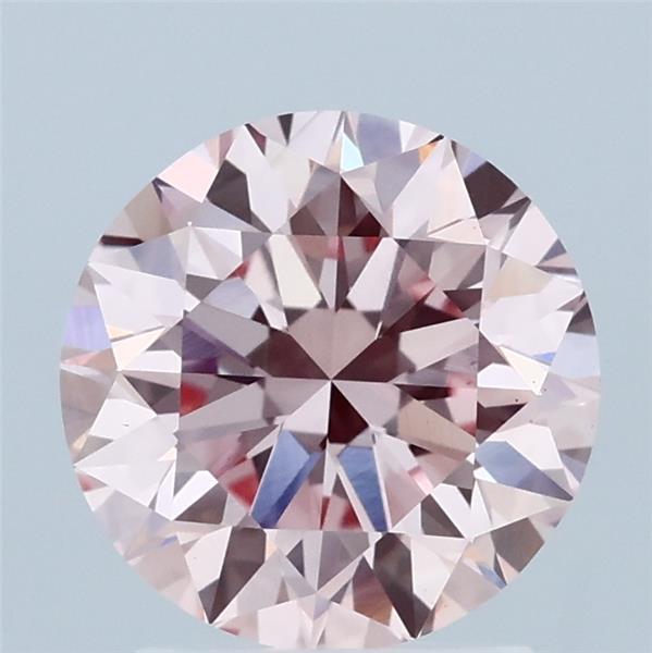 2ct Round FANCY INTENSE PINK VS1 Lab Created Diamond