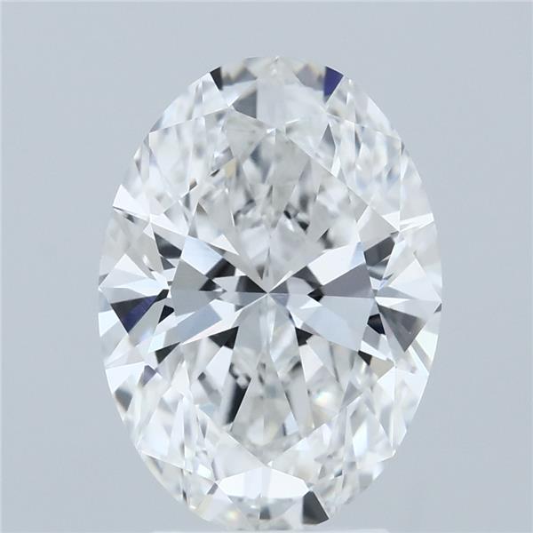 3.26ct Oval E VVS2 Lab Created Diamond