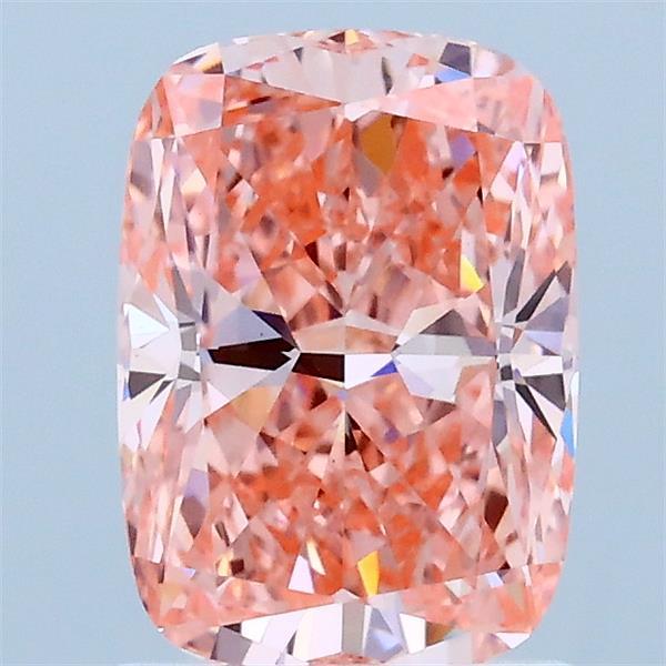 1.53ct Cushion FANCY VIVID PINK VS1 Lab Created Diamond