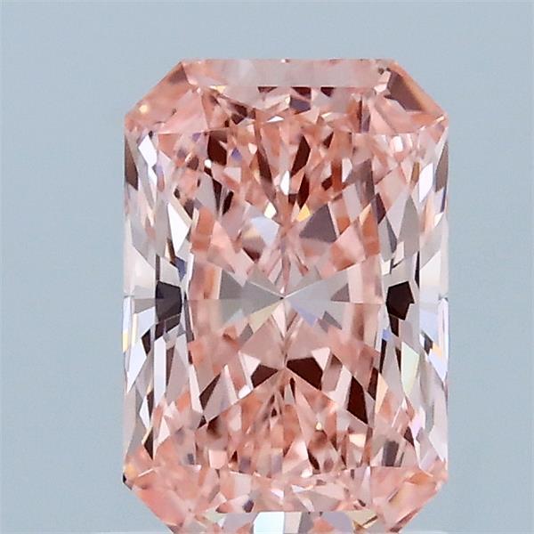 1.13ct Radiant FANCY VIVID PINK VS1 Lab Created Diamond