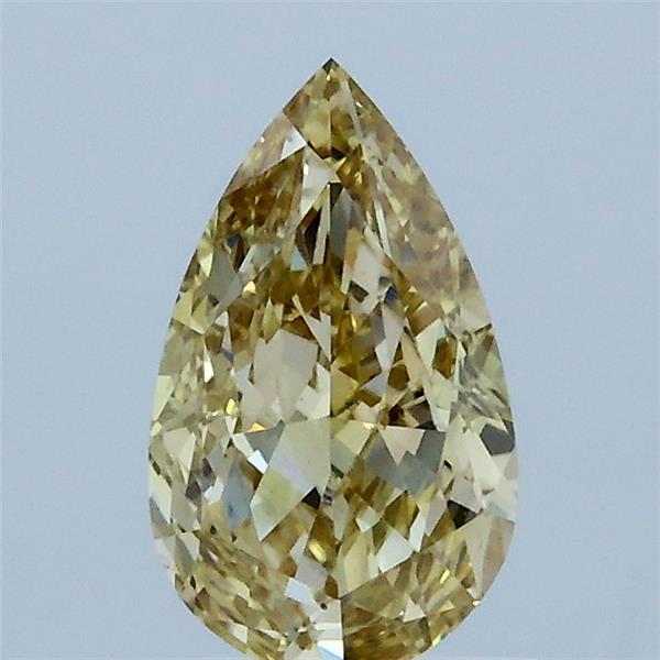1.02ct Pear FANCY YELLOW VS1 Lab Created Diamond