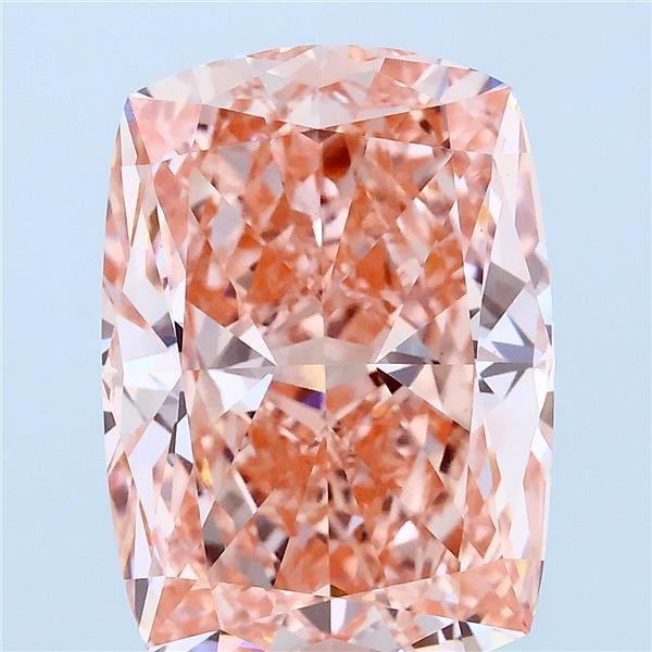 6.1ct Cushion FANCY VIVID PINK VVS2 Lab Created Diamond