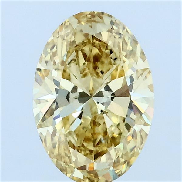 1ct Oval FANCY INTENSE YELLOW VVS2 Lab Created Diamond