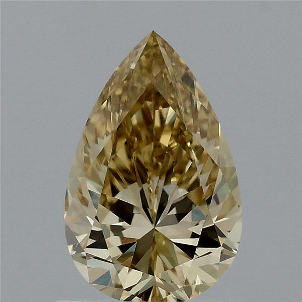 0.9ct Pear FANCY YELLOW VS1 Lab Created Diamond