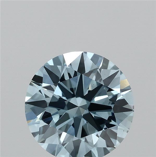 1.4ct Round FANCY VIVID BLUE VS1 Lab Created Diamond
