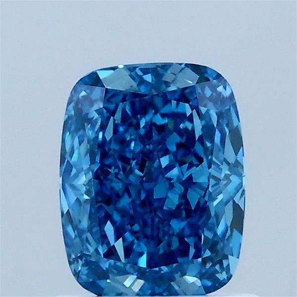1.09ct Cushion FANCY VIVID BLUE VS1 Lab Created Diamond