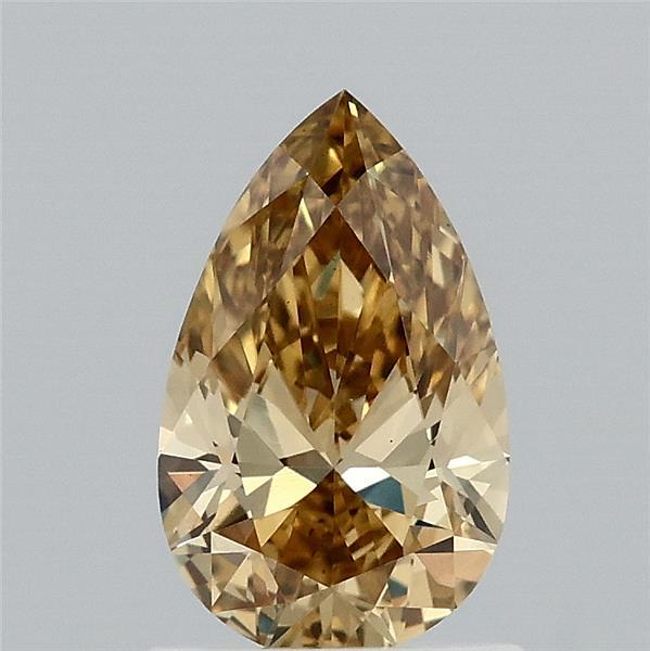 1ct Pear FANCY INTENSE YELLOW VS1 Lab Created Diamond