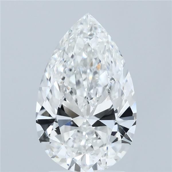 2.54ct Pear F VVS2 Lab Created Diamond