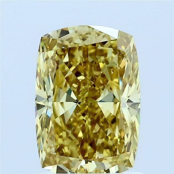 1.51ct Cushion FANCY INTENSE YELLOW VS1 Lab Created Diamond