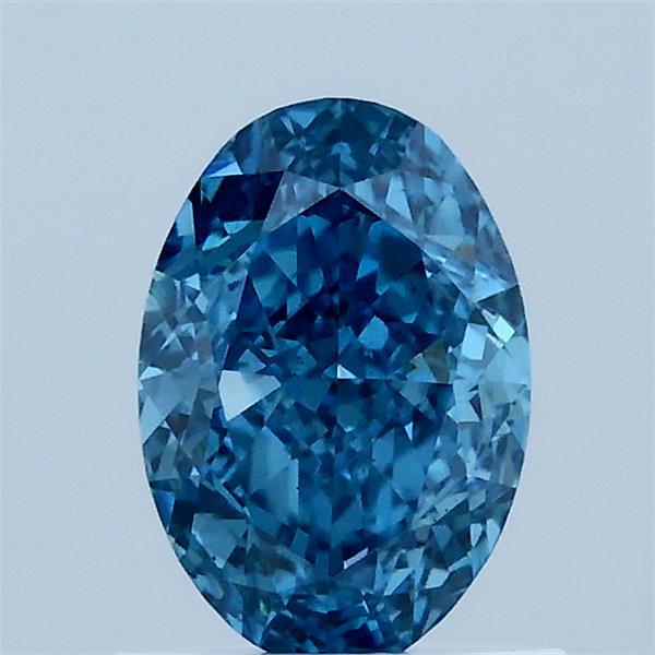 1.03ct Oval FANCY VIVID BLUE VS2 Lab Created Diamond