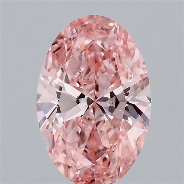 0.95ct Oval FANCY VIVID PINK VS1 Lab Created Diamond
