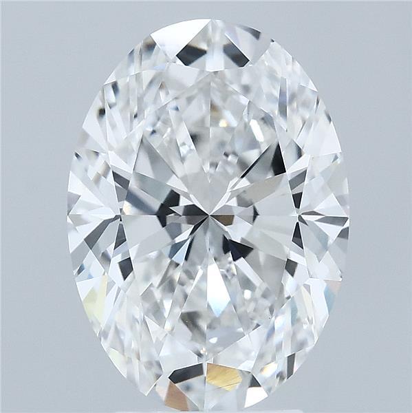 4ct Oval E VVS2 Lab Created Diamond