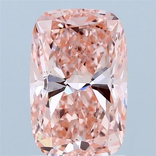1.71ct Cushion FANCY VIVID PINK VS1 Lab Created Diamond