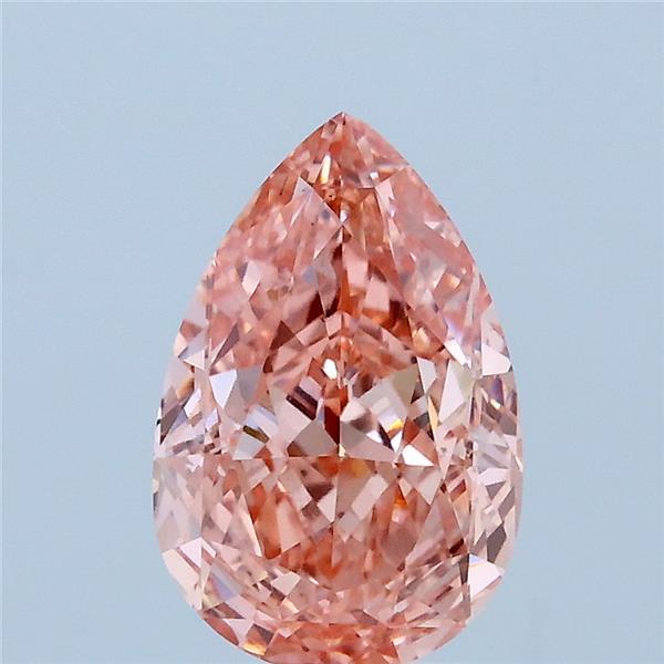 2.01ct Pear FANCY VIVID PINK VS2 Lab Created Diamond