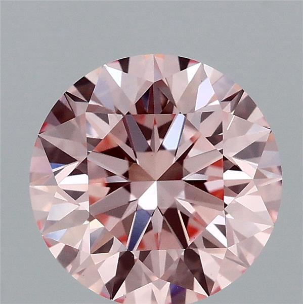 1.92ct Round FANCY INTENSE PINK VS1 Lab Created Diamond