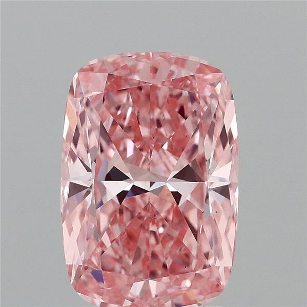 2.5ct Cushion FANCY VIVID PINK VS1 Lab Created Diamond