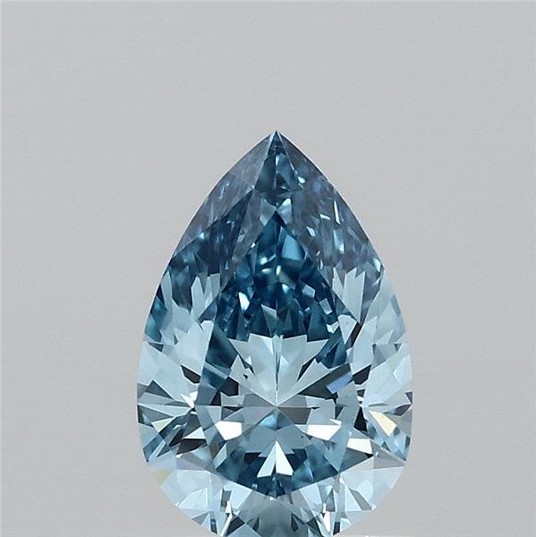 1.02ct Pear FANCY VIVID BLUE VVS2 Lab Created Diamond