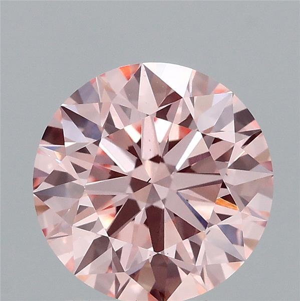 2.1ct Round FANCY INTENSE PINK VS1 Lab Created Diamond