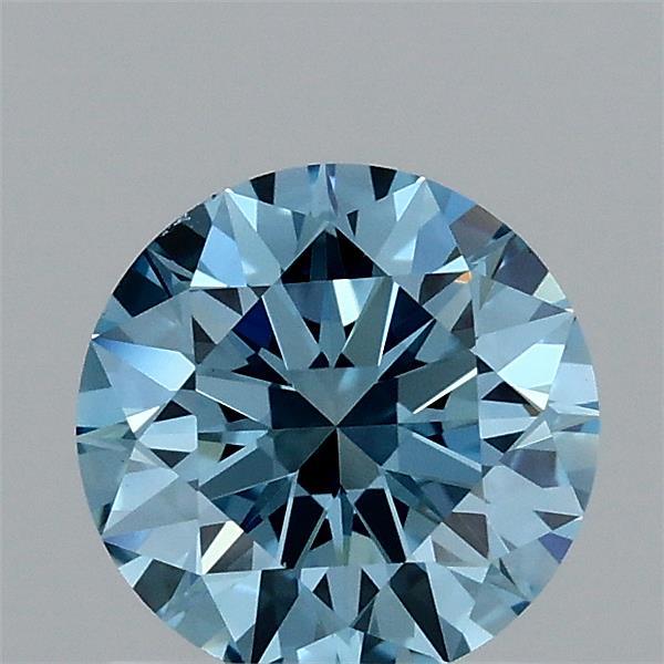 1.1ct Round FANCY VIVID BLUE VVS2 Lab Created Diamond