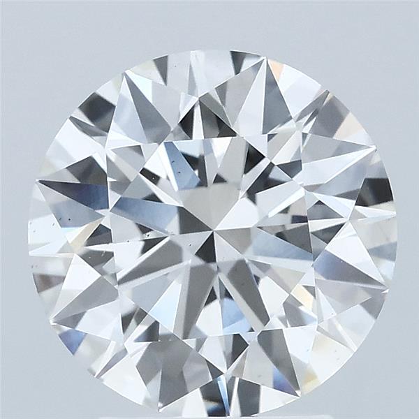 3ct Round F VS2 Lab Created Diamond