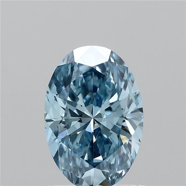1.01ct Oval FANCY VIVID BLUE VVS2 Lab Created Diamond