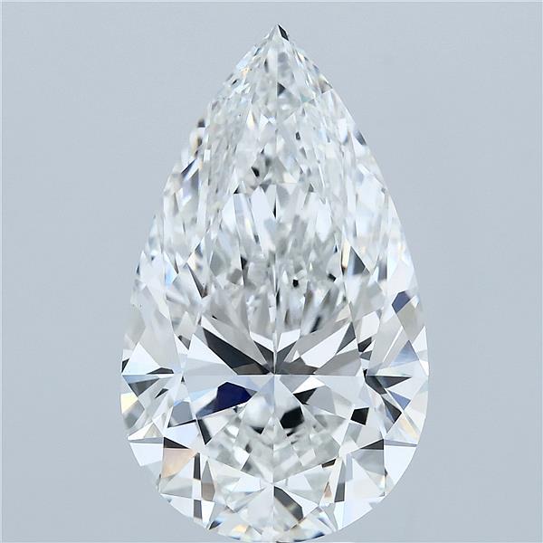7.02ct Pear F VVS2 Lab Created Diamond