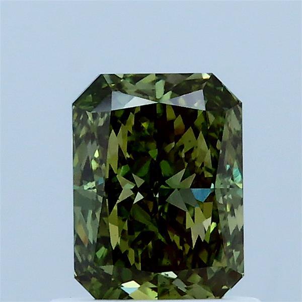 1ct Radiant FANCY VIVID GREEN VS2 Lab Created Diamond