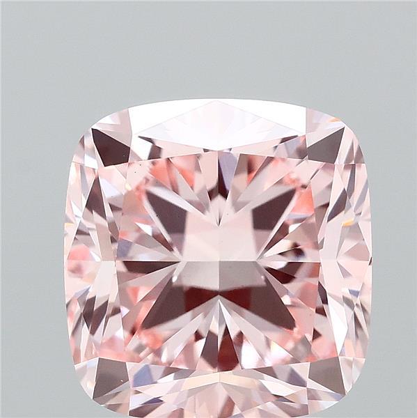 3.02ct Cushion FANCY INTENSE PINK VS1 Lab Created Diamond