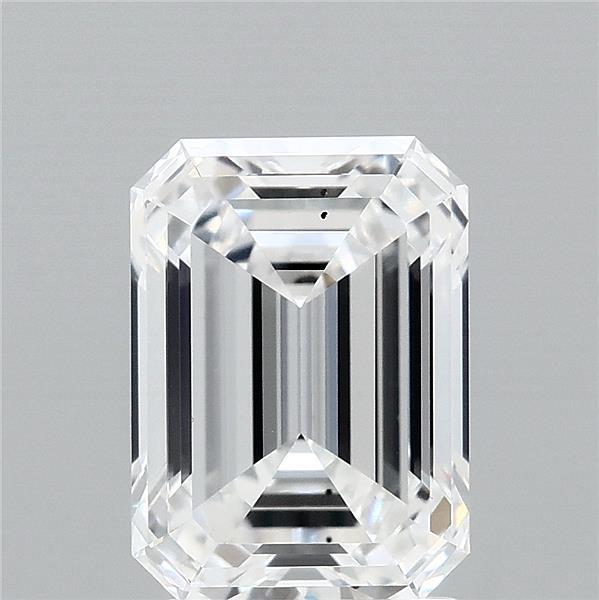 2.6ct Emerald E VS2 Lab Created Diamond