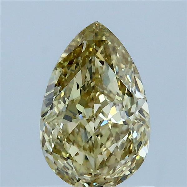 1.06ct Pear FANCY YELLOW VS1 Lab Created Diamond