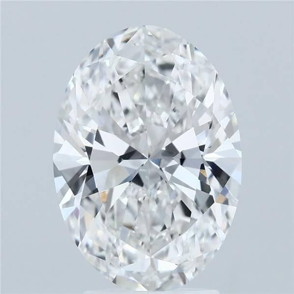 3.02ct Oval F VVS2 Lab Created Diamond