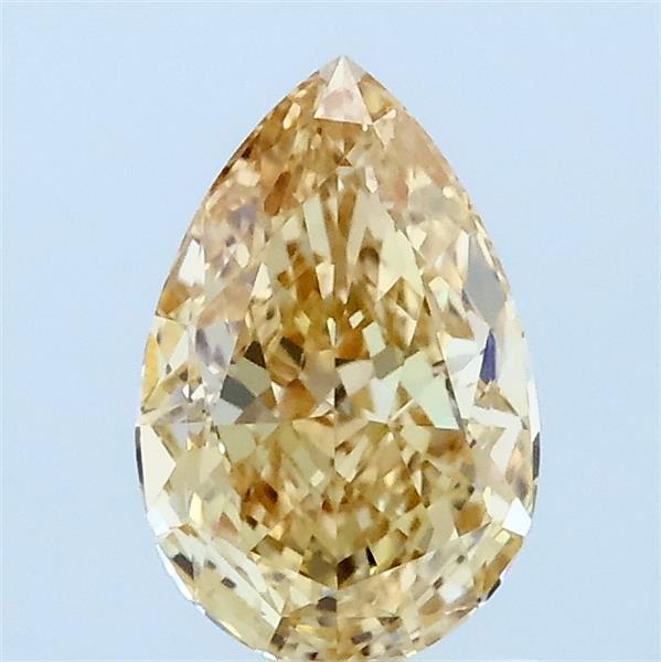 1.01ct Pear FANCY YELLOW VVS2 Lab Created Diamond