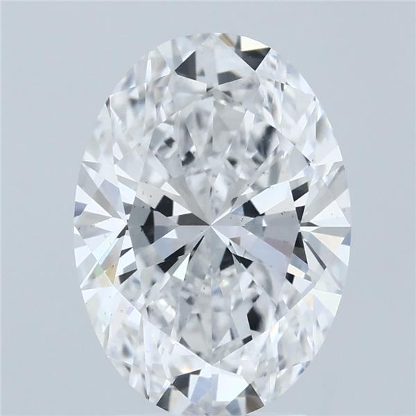 3.26ct Oval D VS2 Lab Created Diamond