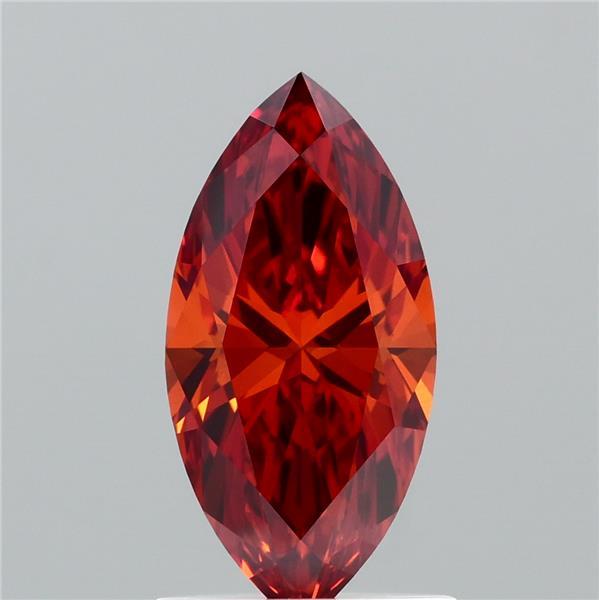 1.06ct Marquise FANCY INTENSE BROWNISH ORANGE VVS2 Lab Created Diamond