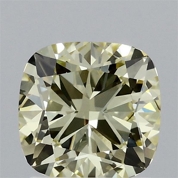1.51ct Cushion FANCY YELLOW VS1 Lab Created Diamond