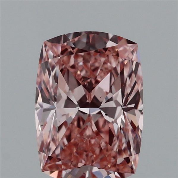1ct Cushion FANCY VIVID PINK VS2 Lab Created Diamond