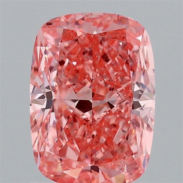 1.53ct Cushion FANCY VIVID PINK VS1 Lab Created Diamond