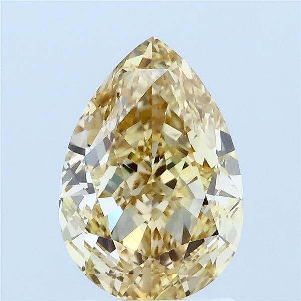 2.08ct Pear FANCY YELLOW VS1 Lab Created Diamond