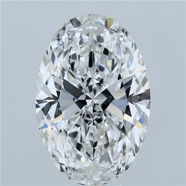 8.05ct Oval F VS1 Lab Created Diamond