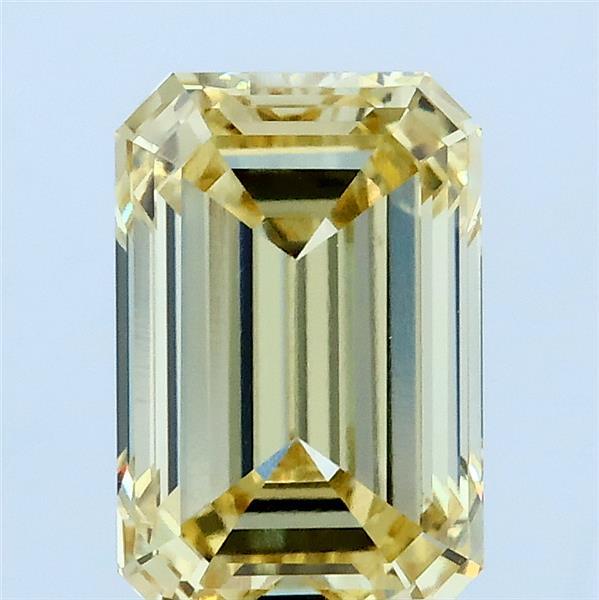 2.27ct Emerald FANCY INTENSE YELLOW VVS2 Lab Created Diamond