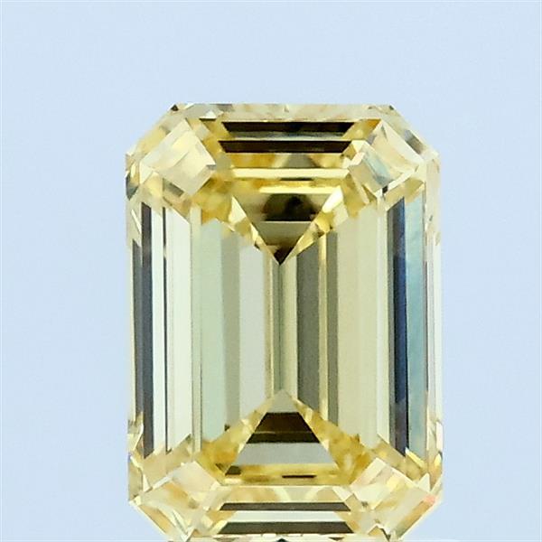 1.03ct Emerald FANCY YELLOW VVS2 Lab Created Diamond