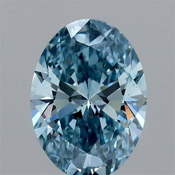 1.03ct Oval FANCY VIVID BLUE VS1 Lab Created Diamond