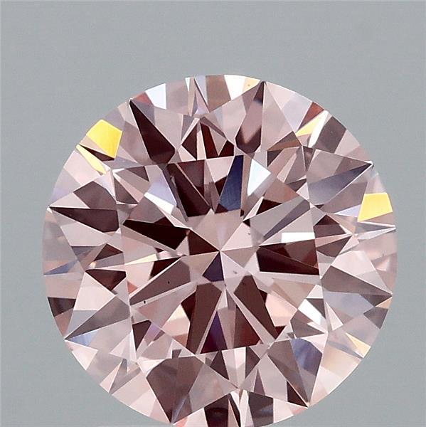2.25ct Round FANCY INTENSE PINK VS1 Lab Created Diamond