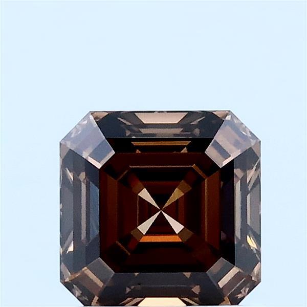 1ct Asscher FANCY BROWN VVS2 Lab Created Diamond