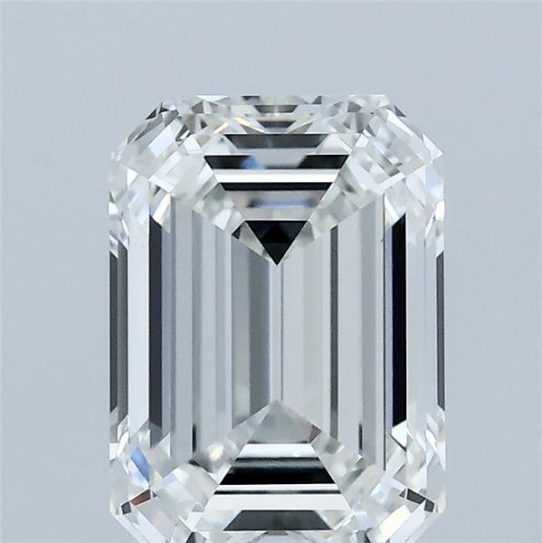 2.05ct Emerald F VVS2 Lab Created Diamond